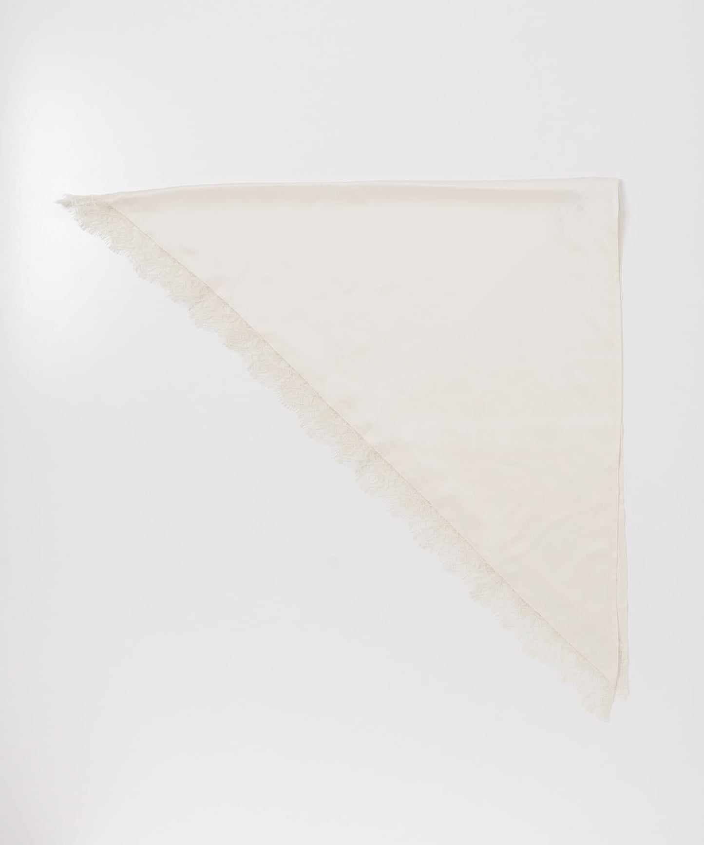 SMELLY 緞面蕾絲三角圍巾 - Image 19