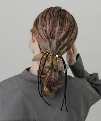 [5色] SMELLY 抽繩透透髮圈 - Image 10