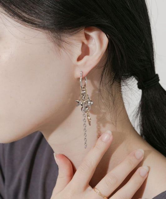 SMELLY Sparkle Multi-WAY Hoop Earrings