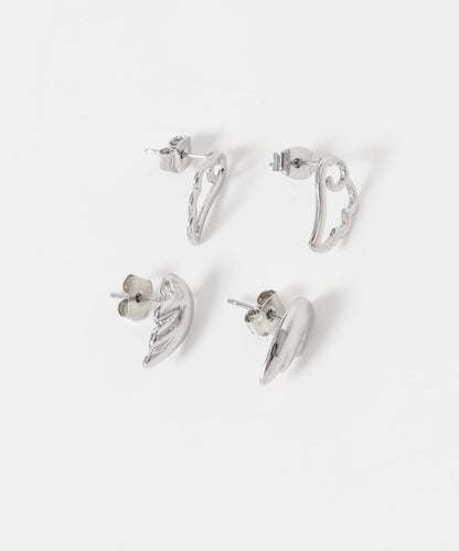 SMELLY 天使羽毛兩件套耳環