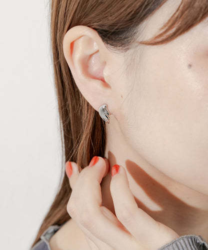 SMELLY 天使羽毛兩件套耳環