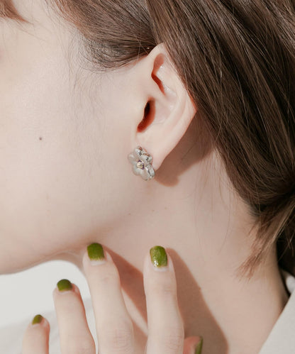 SMELLY 金屬花花耳環