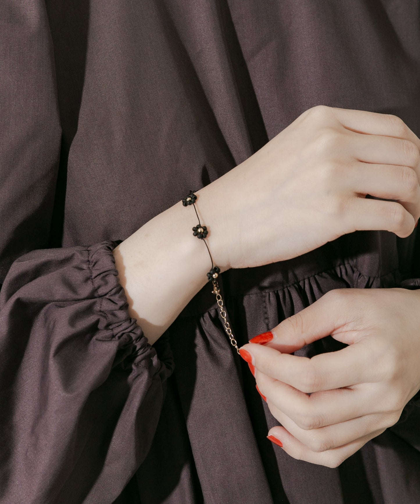 SMELLY Flower motif bracelet