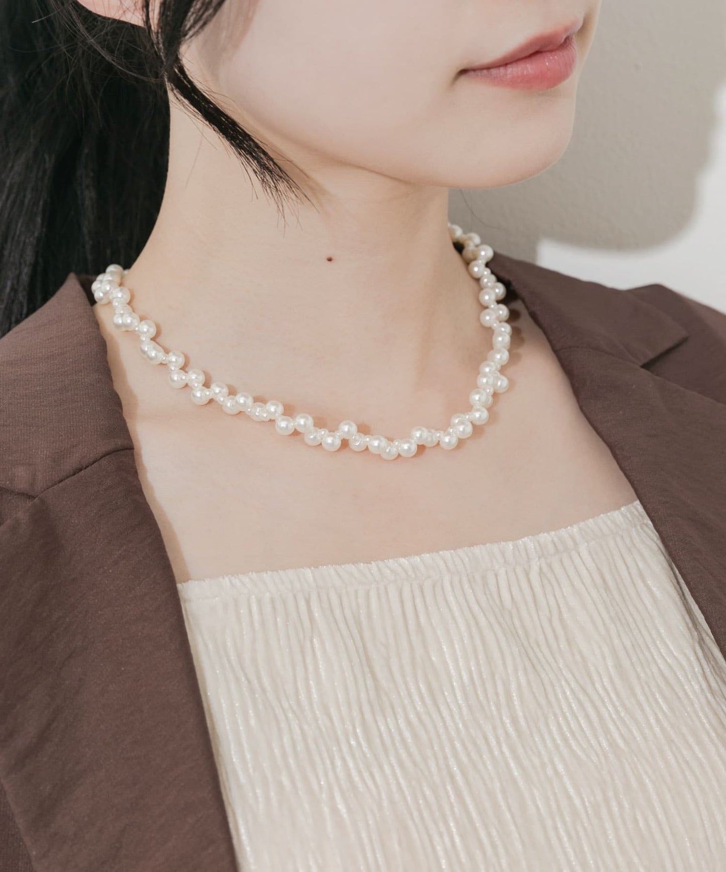 SMELLY Random pearl necklace