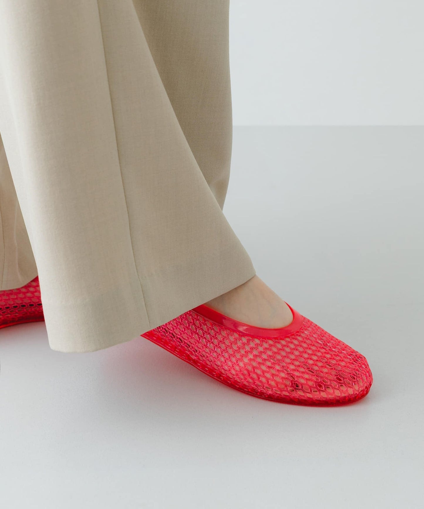 Rode sko Clear Color Flat Shoes - Image 30