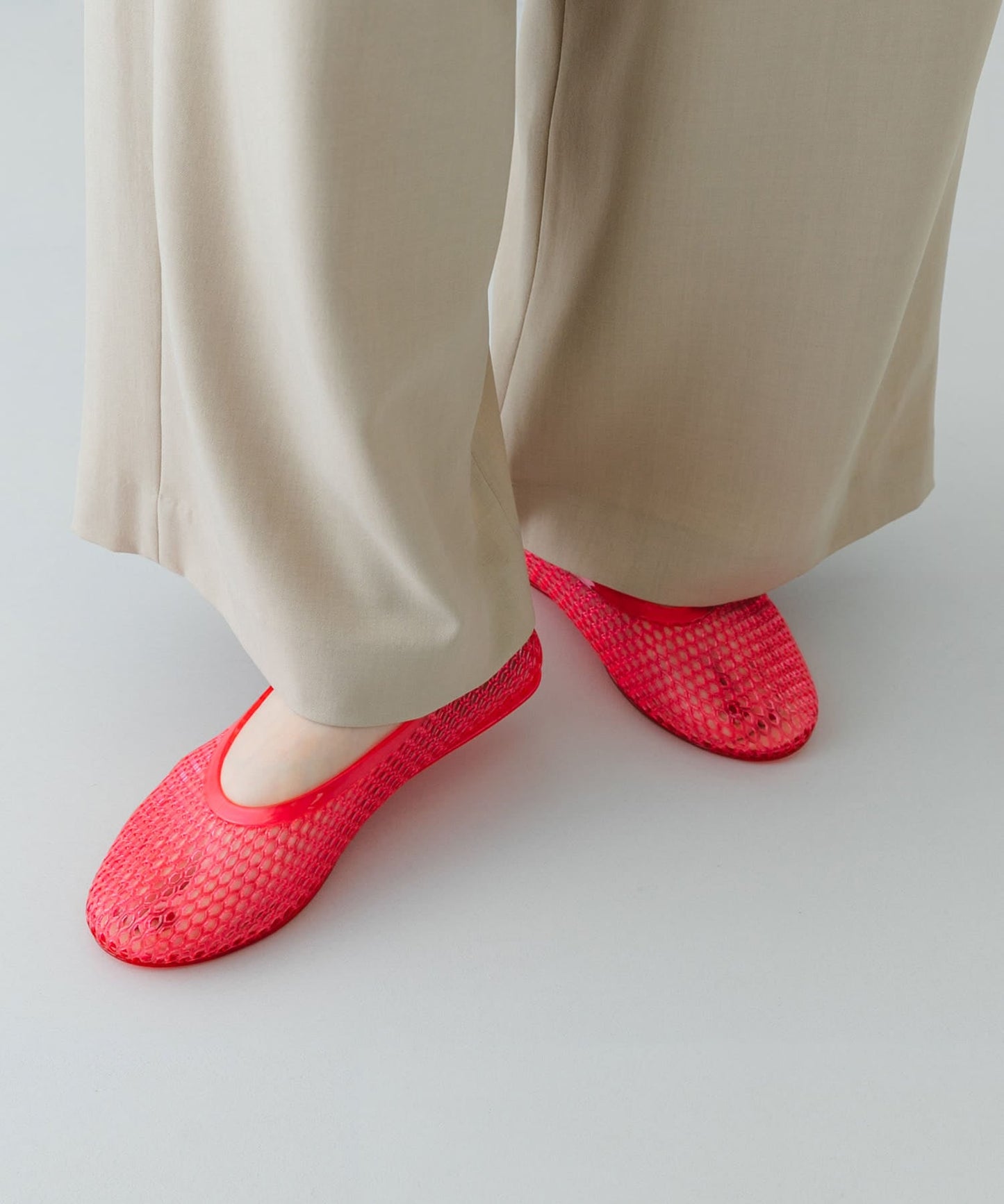 Rode sko Clear Color Flat Shoes - Image 31