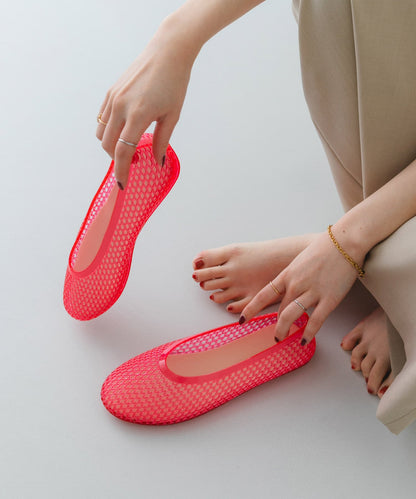 Rode sko Clear Color Flat Shoes - Image 4