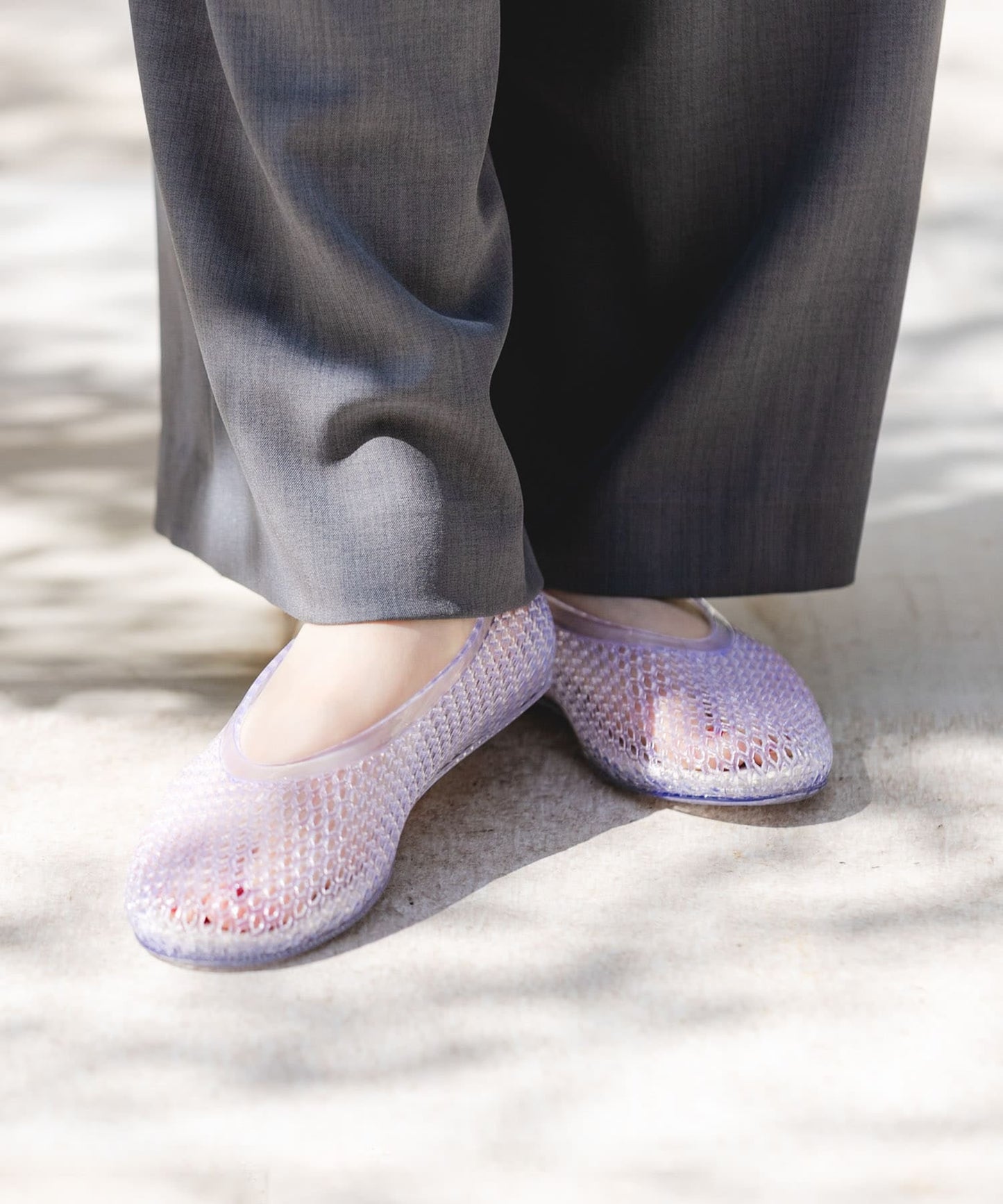 Rode sko Clear Color Flat Shoes - Image 5