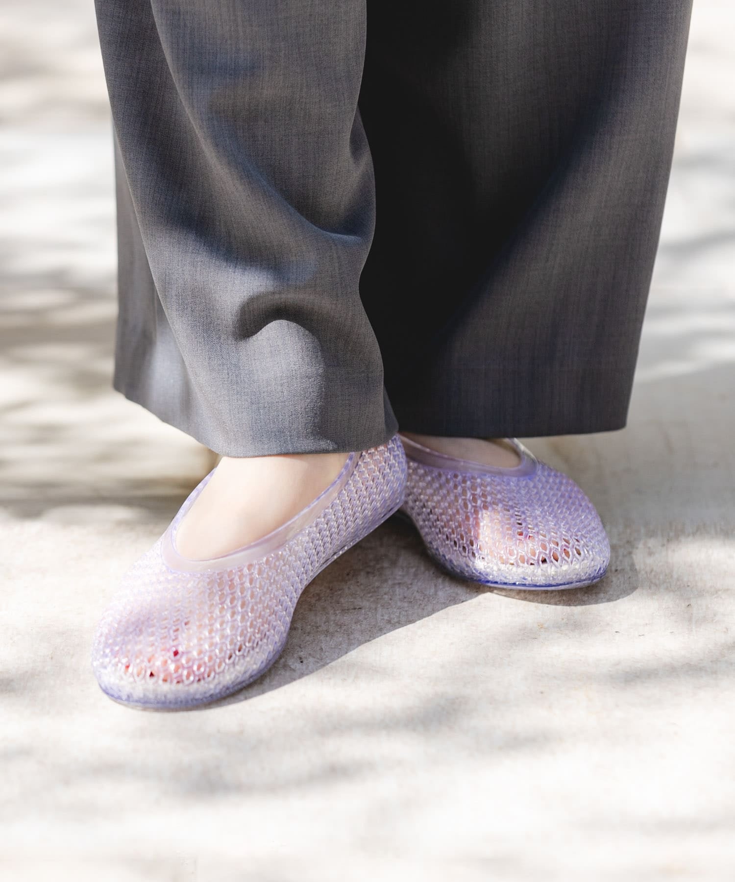 Rode sko Clear Color Flat Shoes - Image 5