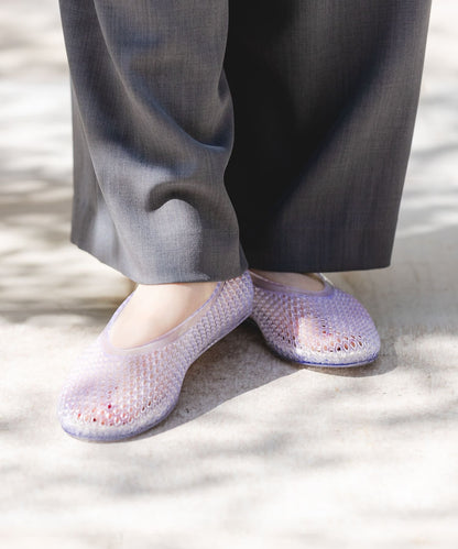 Rode sko Clear Color Flat Shoes - Image 5