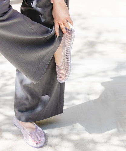 Rode sko Clear Color Flat Shoes - Image 58