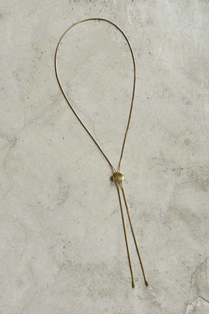 GOLDY Loop Tying Stainless Steel Necklace