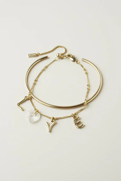 GOLDY Love Charm Bangles & Bracelets