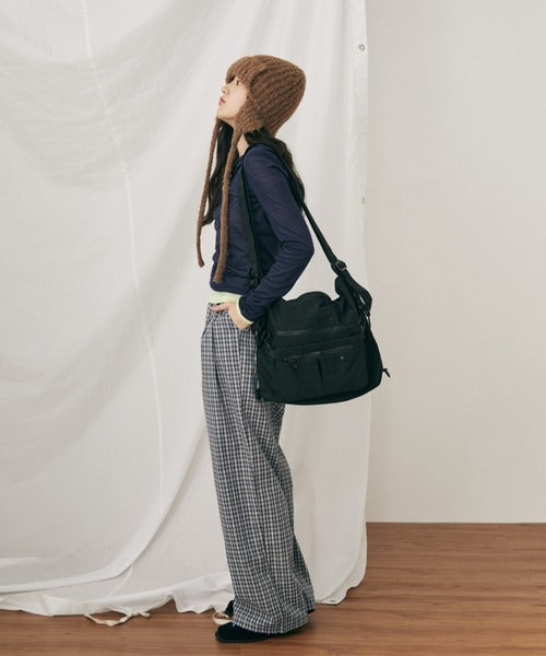 MERLOT 假兩件撞色TOP