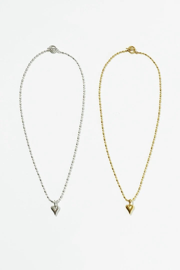 GOLDY 心形吊墜不銹鋼項鍊