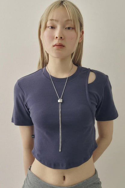 GOLDY Loop Tying Stainless Steel Necklace