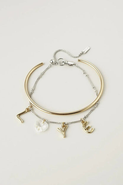 GOLDY Love Charm Bangles & Bracelets