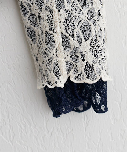 natural couture 雙面兩色Lace Top