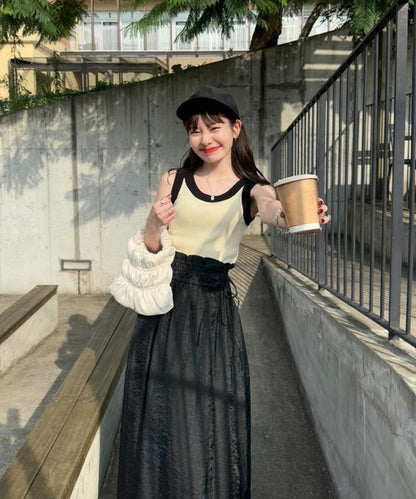 Hinari 撞色針織背心