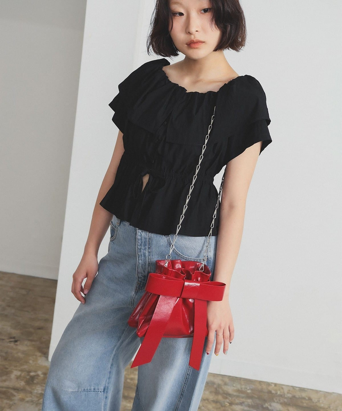 BEAMS Ribbon Bag
