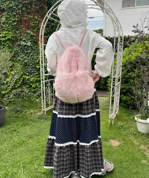 WC Patchwork tiered skirt