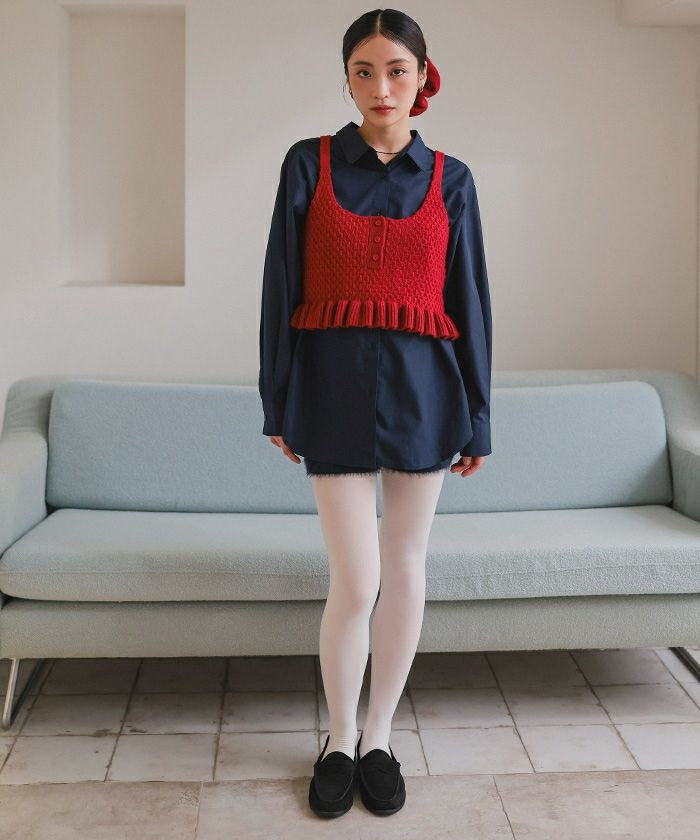 Miette 針織吊帶緊身胸衣配髮帶