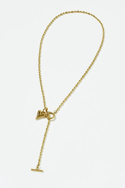 GOLDY 心形吊墜不銹鋼項鍊