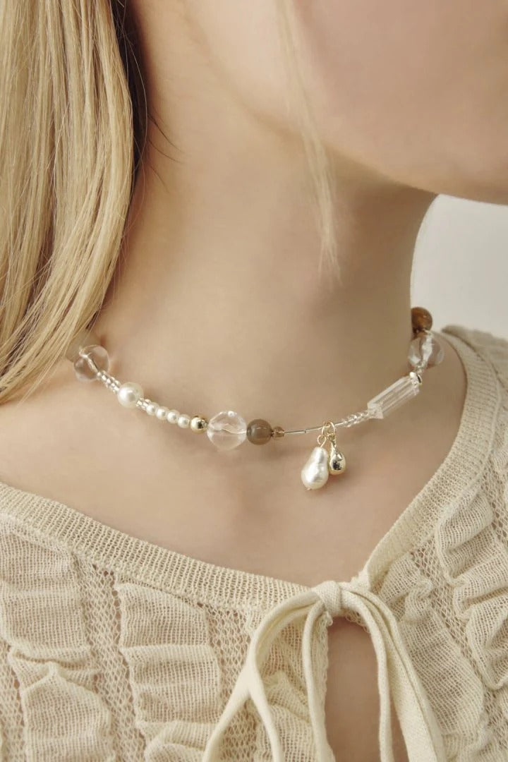 GOLDY Multi Color Beaded Neckcuff