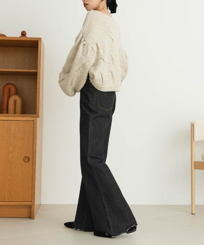 Hinari 高腰半喇叭褲