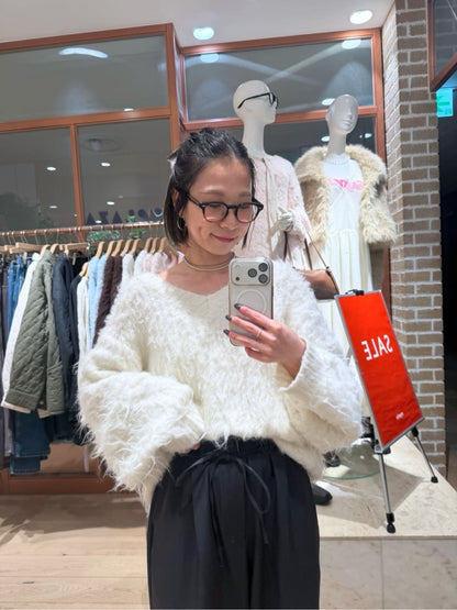 mystic Fluffy shaggy knit