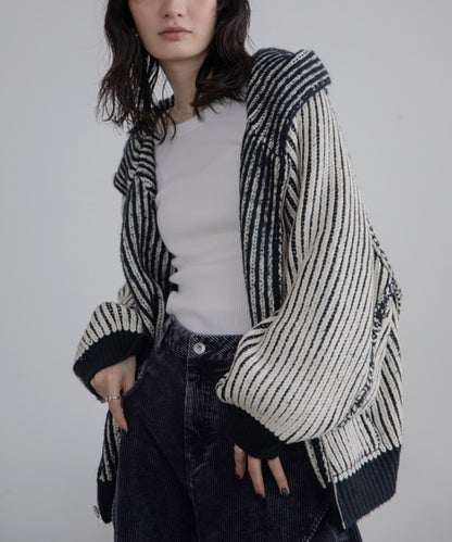 Vacancy 雙面可穿羅紋拉鍊連帽衫