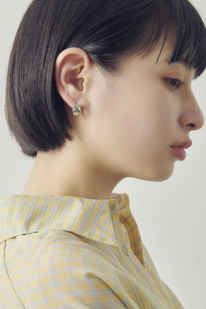 GOLDY BUMPY HOOP ONE TOUCH PIERCE