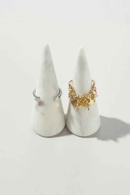 GOLDY Star shower Ring 2P Set