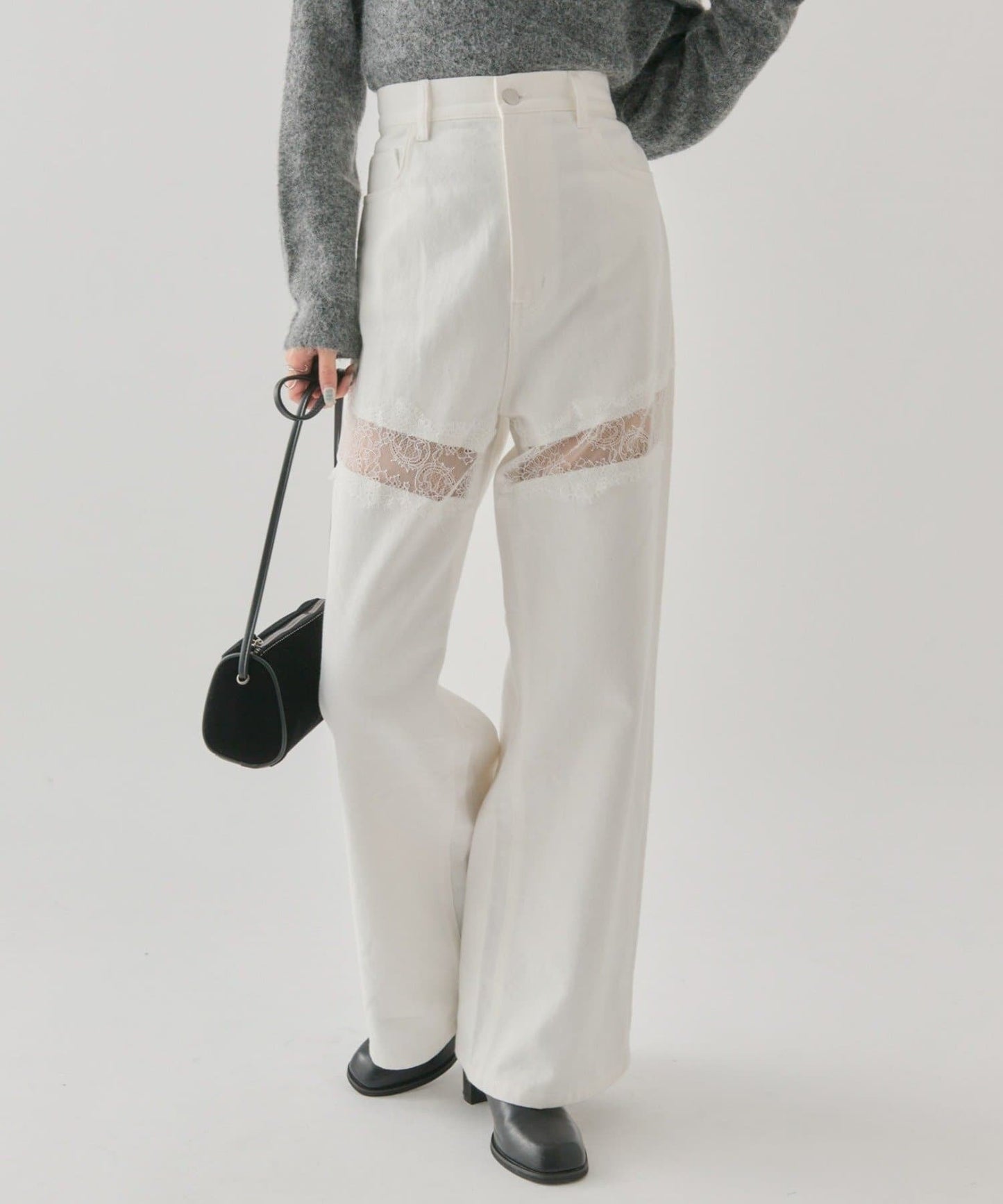 mystic Lace switching denim