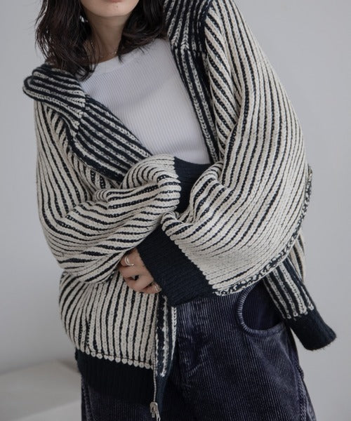 Vacancy 雙面可穿羅紋拉鍊連帽衫