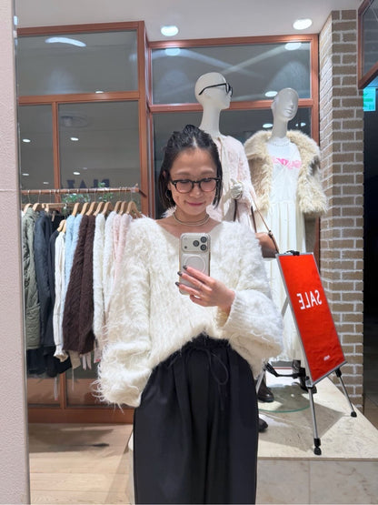 mystic Fluffy shaggy knit