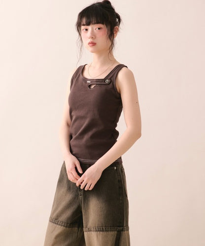 loin nuit stitch design tank top