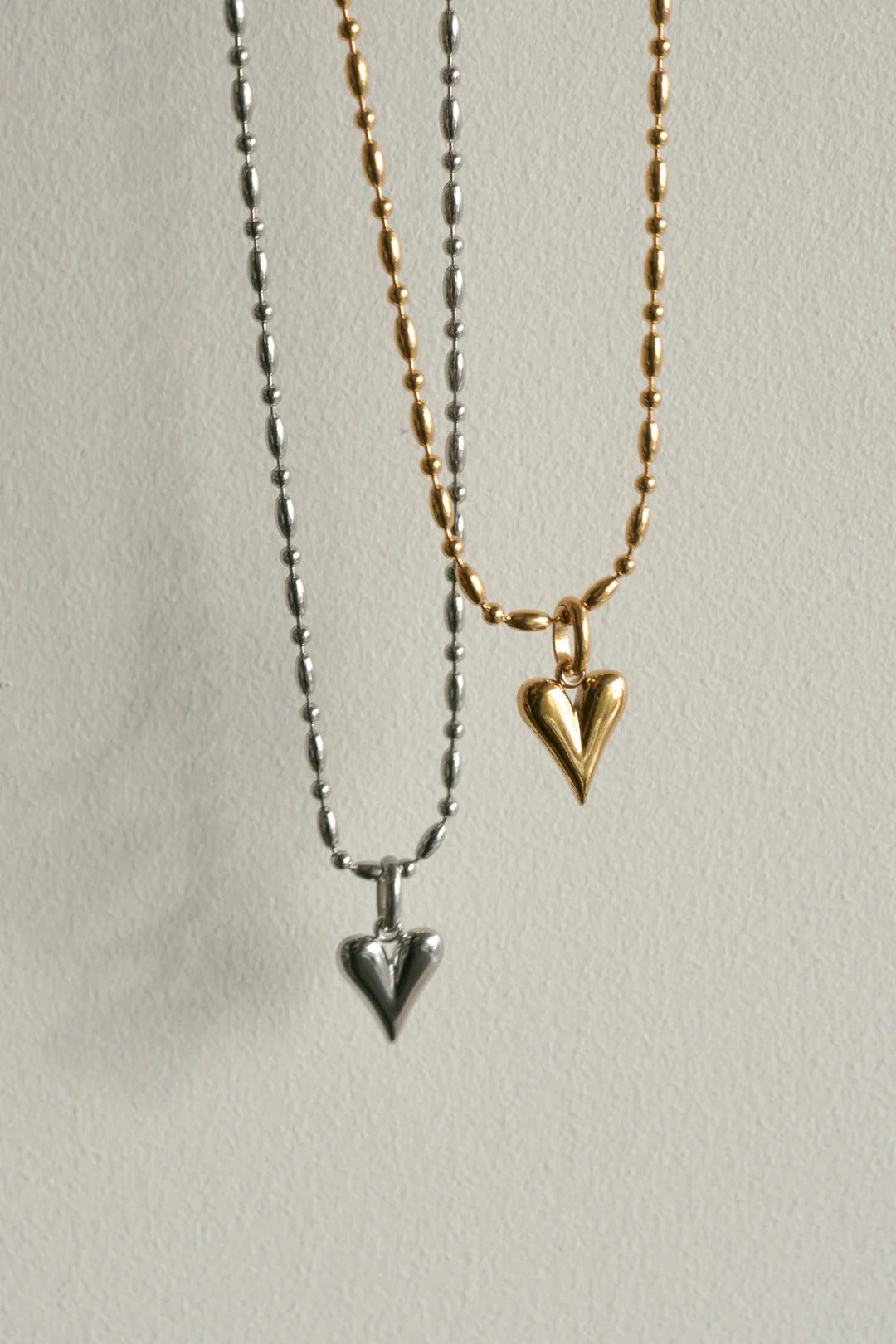 GOLDY 心形吊墜不銹鋼項鍊