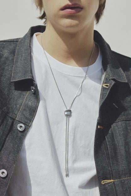 GOLDY Loop Tying Stainless Steel Necklace