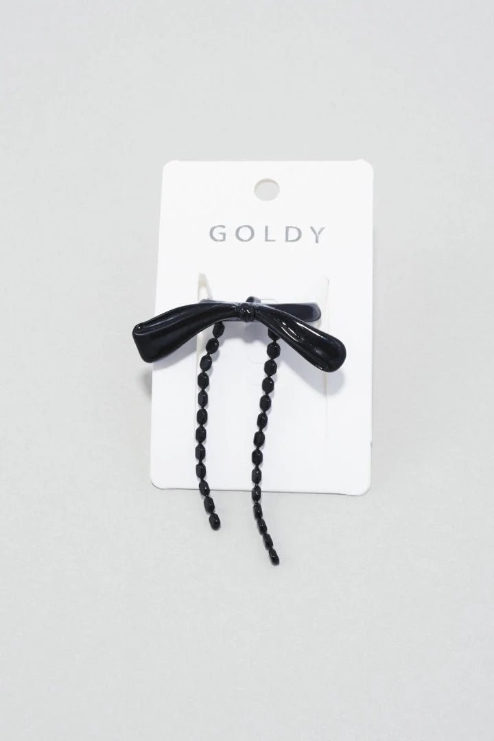 GOLDY Dot Chain Ribbon 髮插