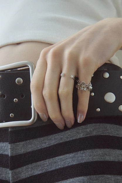 GOLDY Star shower Ring 2P Set