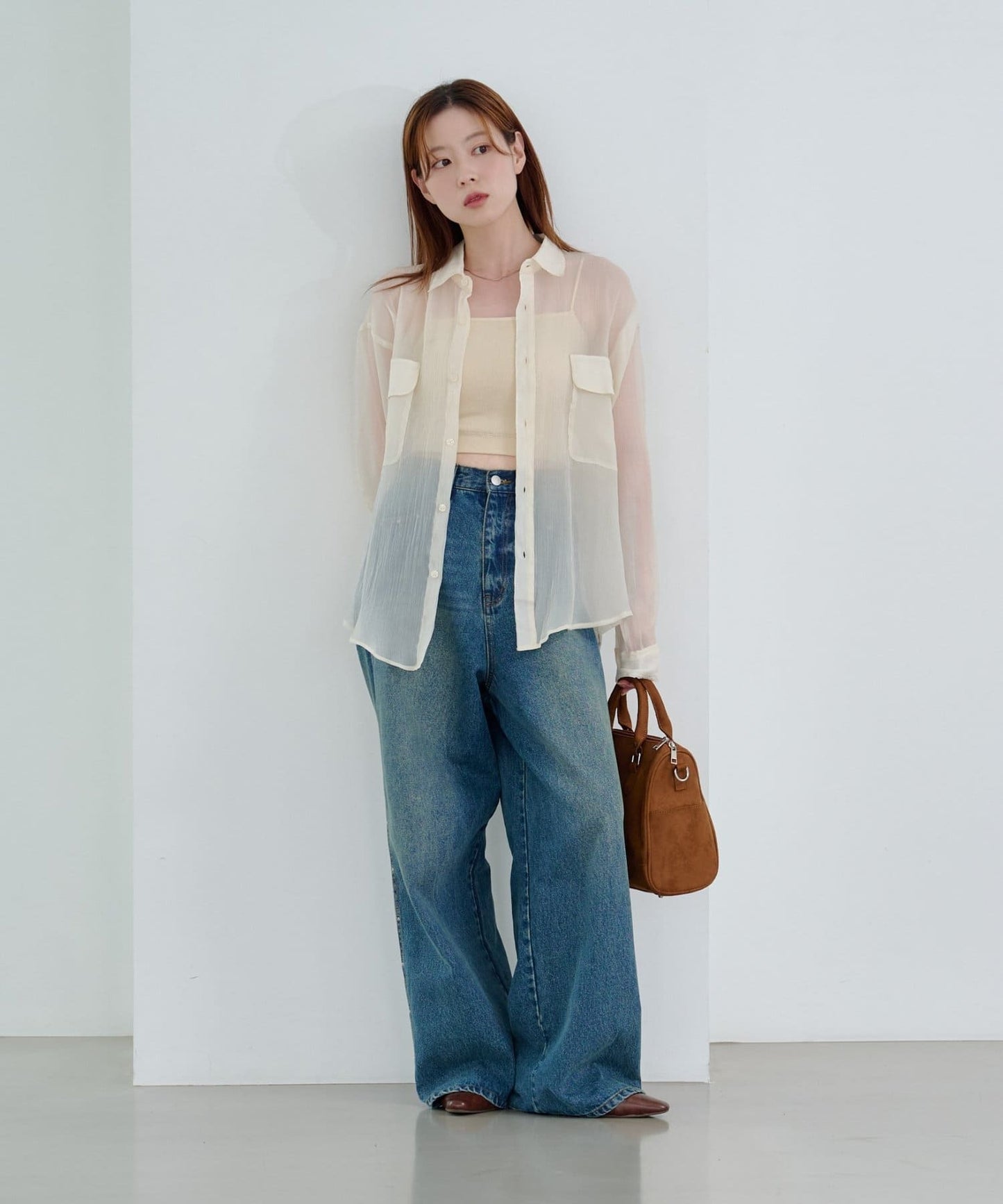 Kastane 靚料 Sheer Shirt [短/長version]
