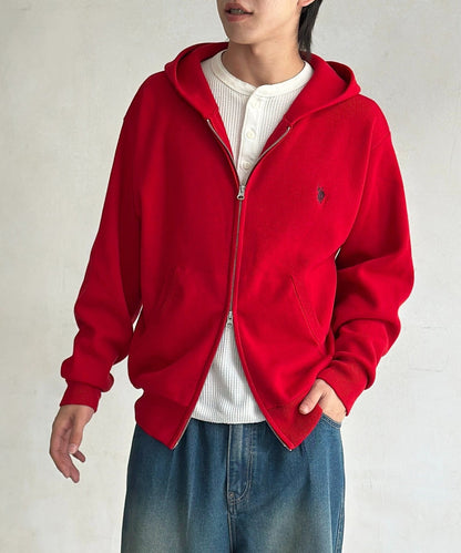 CPCM x U.S. POLO ASSN. Sweat-like knit zip hoodie