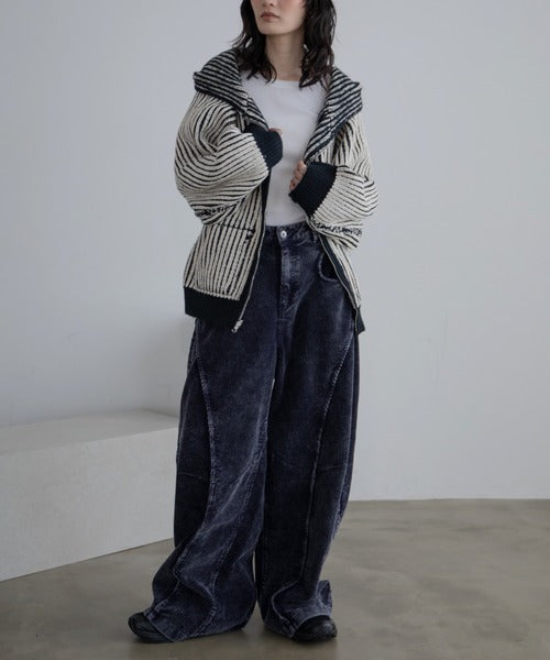 Vacancy 雙面可穿羅紋拉鍊連帽衫