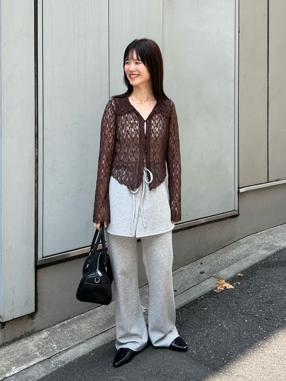 [短/長ver] Kastane Lace pullover with collar