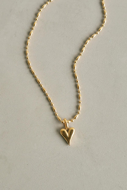 GOLDY 心形吊墜不銹鋼項鍊