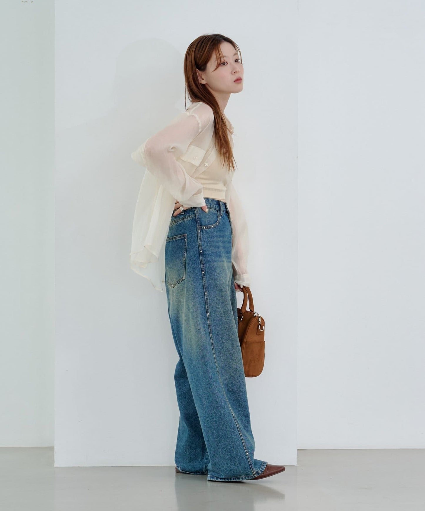 Kastane 靚料 Sheer Shirt [短/長version]