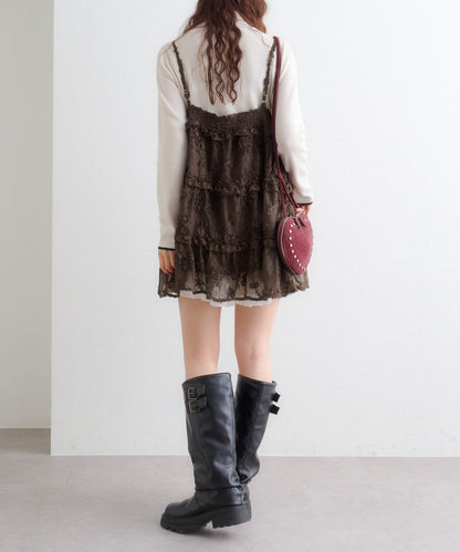 w closet 3D lace mini cami dress