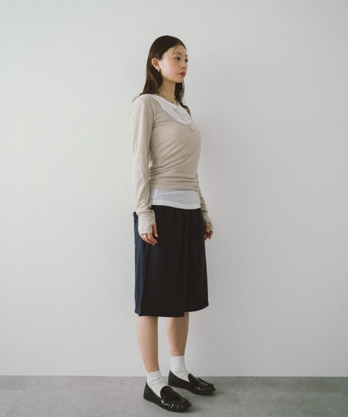 HANNE Layered sheer T-shirt