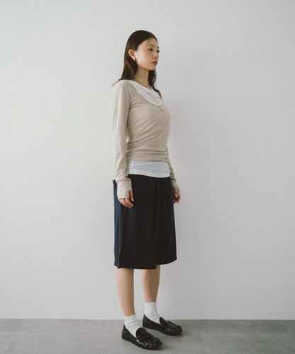 HANNE Layered sheer T-shirt